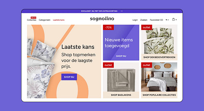 Sognolino branding e commerce graphic design logo ui webshop website