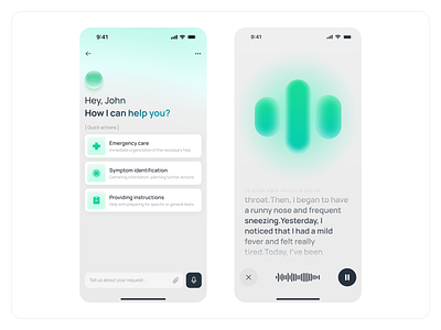 Equa • Personalized AI Healthcare Product ai ai chatbot app design assistant chatbot conversational ui healthcare medical ai medical checkup mobile platform product design support ui ux voice ui
