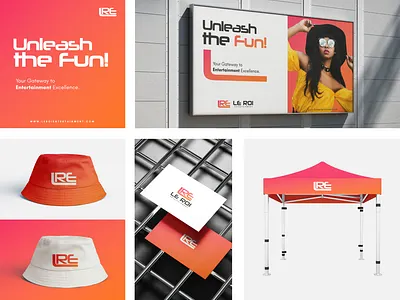 LRE VISUAL IDENTITY branding design entertainment graphic design illustration logo typography vector