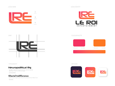 LRE LOGO DETAILS branding design entertainment graphic design illustration logo typography vector