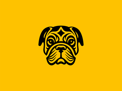 Bulldog Logo abstract animal branding bulldog design dog emblem friend geometric icon illustration k9 logo mark mascot pet puppy sports vector vet