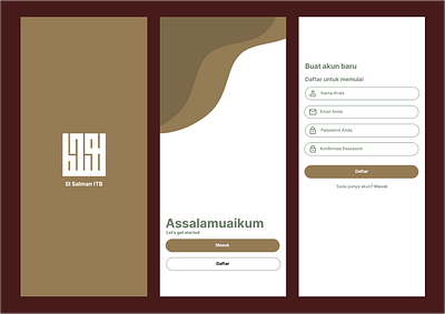 UI Aplikasi Mobile Masjid Salman ITB