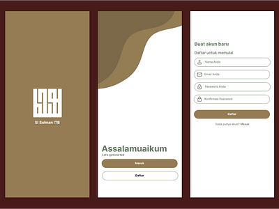 UI Aplikasi Mobile Masjid Salman ITB