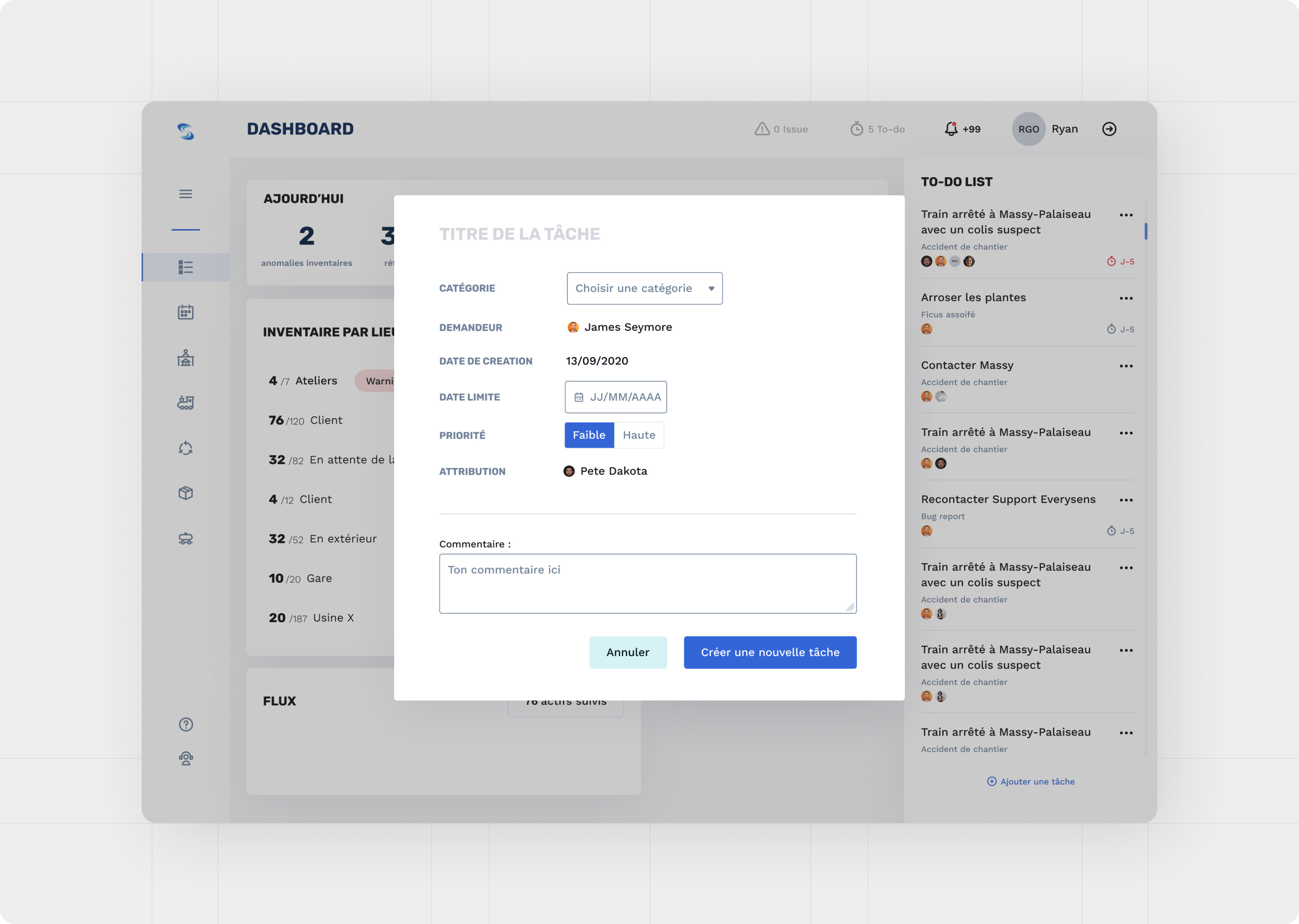 📝 Modal Create Task - SaaS UI app dashboard design desktop form linear listing modale modale component modale ui product design task todo ui ux design webapp webapp desktop