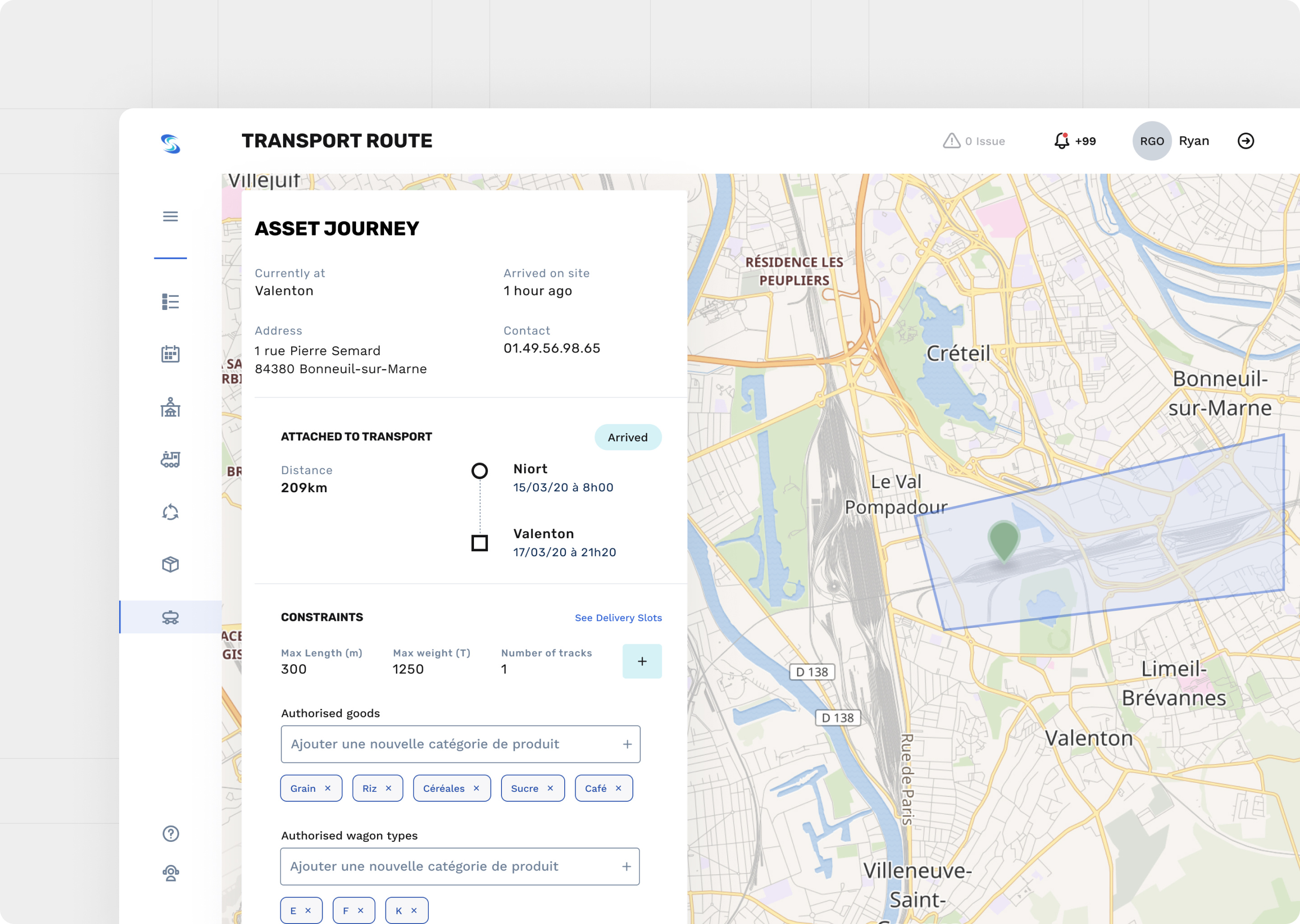 🚈 Transport Listing Detail - SaaS UI app dashboard design desktop form light mode list item listing map saas train saas transport ui ui design webapp webapp desktop