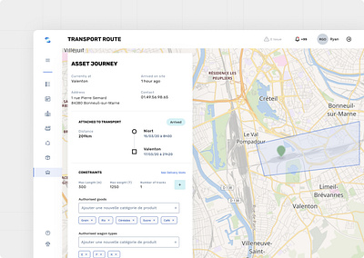 🚈 Transport Listing Detail - SaaS UI app dashboard design desktop form light mode list item listing map saas train saas transport ui ui design webapp webapp desktop