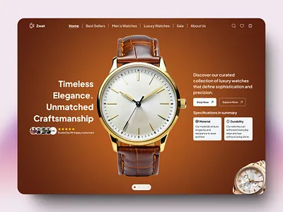 Watch Website Landing Page Design - WIP🚧 design designer landing page product design product designer ui ui design ui designer uiux uiux design uiux designer user experience user interface ux ux design ux designer watch web design website