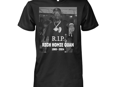 RIP Rich Homie Quan Shirt design illustration