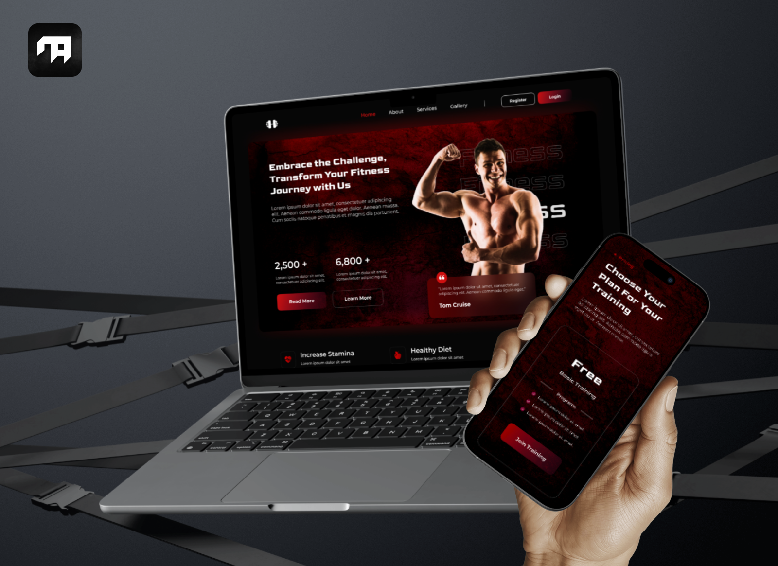 Fitness - Responsive Web Design UI app design design fitness fitness tracking web design fitness web design fitness web ui responsive responsive web responsive web design ui ui design uiux web design web ui