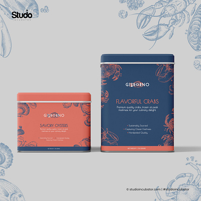 Gisborno - Packaged Seafood Branding, Experience Design logo design