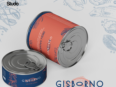 Gisborno - Packaged Seafood Branding, Experience Design logo design