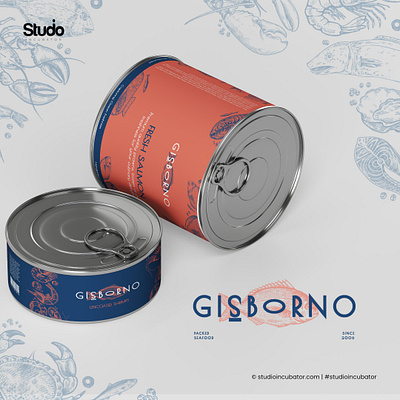 Gisborno - Packaged Seafood Branding, Experience Design logo design