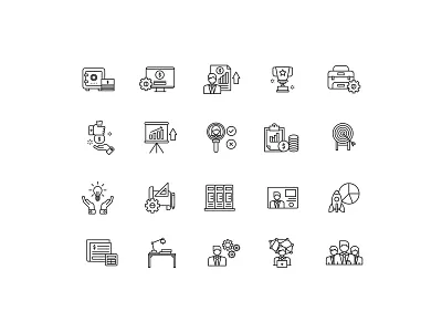 Project Management Icons icon icon design icon set icons pack project icon project management vector vector icon
