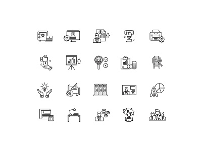 Project Management Icons icon icon design icon set icons pack project icon project management vector vector icon