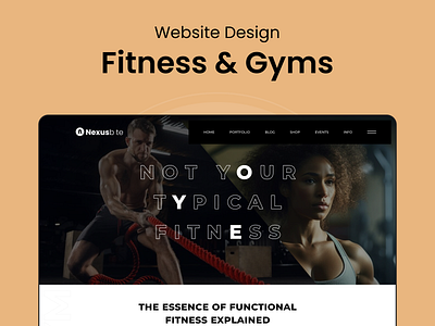 Fitness and Gym website UI design application creative design creativity cretaive desing design fit fitness gym health minimal design mockup ui ux web ui website website ui