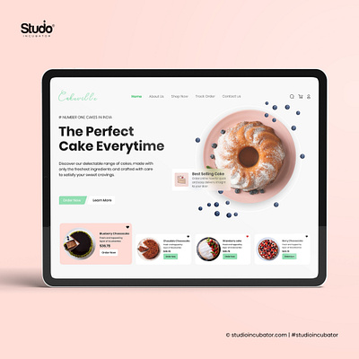 Cakeville - Landing Page Design, Experience Design logo design