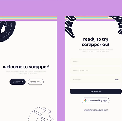 scrapper. design motion graphics product design typography ui uidesign uiux ux