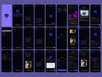 XNIS - Multitasking virtual assistant. app branding logo mobil ui ux