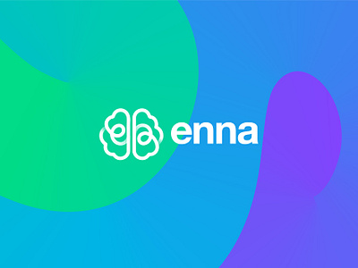 Logo design for enna brain branding connection e a gradient help hire hiring hr letter modern neurodivergent path people social technology