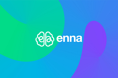 Logo design for enna brain branding connection e a gradient help hire hiring hr letter modern neurodivergent path people social technology