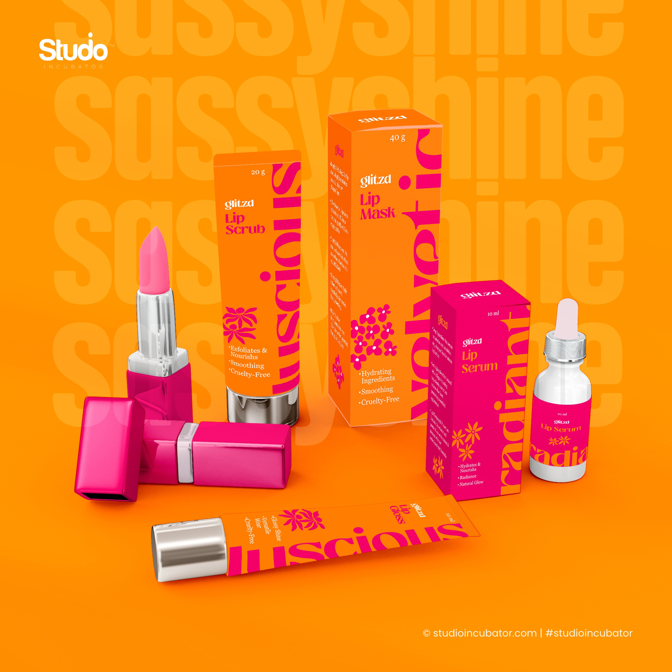 Glitzd - Cosmetics Branding, Experience Design logo design