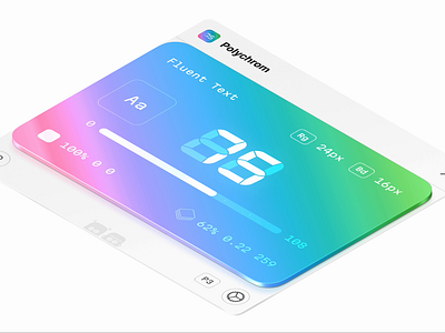 Polychrom Figma plugin, teaser 2 3d animation figma motion graphics ui