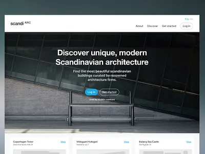 Scandinavian architecture landingpage architecture site architecture website clean figma minimal minimal website ui ui ux web webdesign