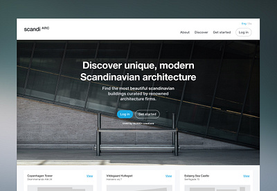 Scandinavian architecture landingpage architecture site architecture website clean figma minimal minimal website ui ui ux web webdesign