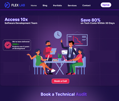 FlexLab Redesign 3d adobe xd android app design app design application design branding design development figma illustration mobile app design software development software services software team software website ui ux web design website