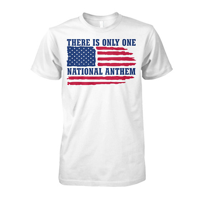 There Is Only One National Anthem Shirt design illustration