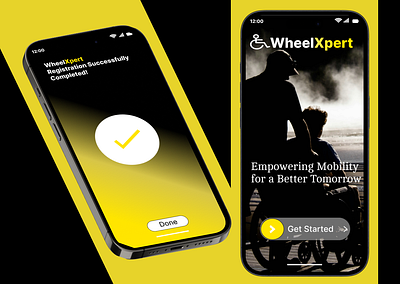 WheelXpert App 3d adobe xd android app design animation app design application design branding design figma figma web design figma website design illustration logo motion graphics ui ux wheelchair app design wheelchair branding wheelchair design wheelchair services