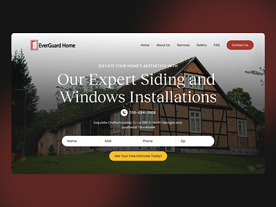 Home Improvement Website Design banner constructions design doorinstallation freelancer herobanner home homedoorservices homepagedesign homerenovation services siding ui uiuxdesign uswebsitedesign ux web webdevelopment websitedesign windowinstallation