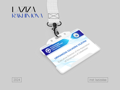 ID CARD DESIGN aesthetic association branding design graphic design id card illustration laziza logo photoshop uzbekistan