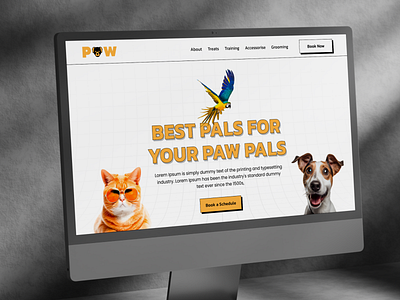 Animal Care Landing Page Design animal care animal care website design design designer figma design figma designer graphic deaign landing page design ui design ui designer uiux designer ux design ux designer website design website designer