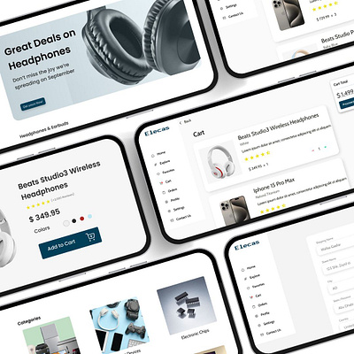 Elecas app design graphic design ui ux web design website