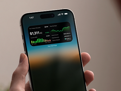 APR Earning IOS Widget crypto crypto app crypto wallet crypto widget defi finance widget ios widget ton wallet web3