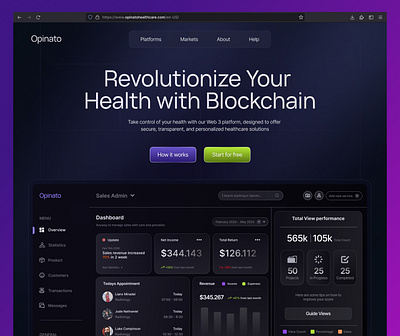 Opinato Web3 Website Design graphic design ui