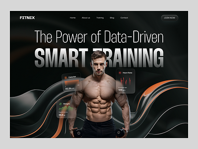 Fitness Website Design fitness health training ui ux wbsite