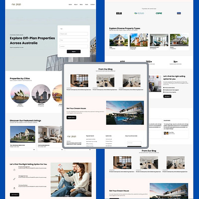 A Real Estate Landing Page design landing page landing page design web design website design