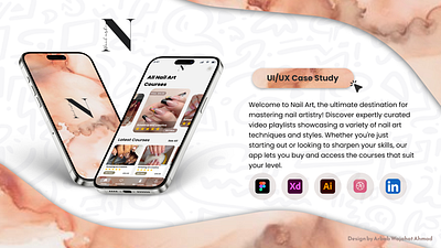 Nail Art App Case Study app art branding case study design graphic design logo ui web