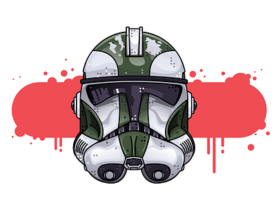 SW Clone Unit - Commander Gree character clone commander gree dark side galactic empire graphic design humanoid illustration jedi joda line mask robot scifi space star wars vector