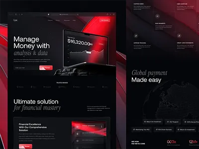 Lyar. Fintech Landing Page finance fintech fintech platform fintech saas fintech startup investment landing page modern banking online banking payment web website