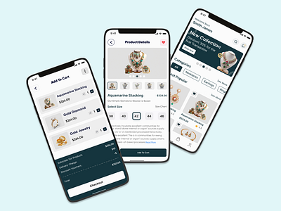 eCommerce Jewellery 💍 Store App Design app concept app design app development design ecommerce ecommerce design ecommerce ui jewelry jewelry app jewelry store mobile app necklace shop necklaces ui design ux