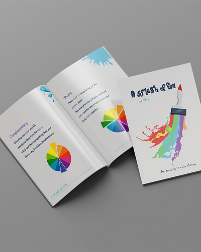 My booklet about colors' theory branding graphic design logo