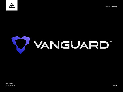 Vanguard™ brand identity branding concept logo creative creative designer design designer graphic design graphic designer logo logomark logos logotype mark online security vanguard vector visual identity wordmark