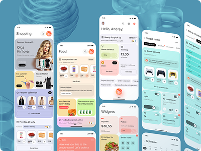 Future AI Lifestyle App ai app graphic design ui widgets