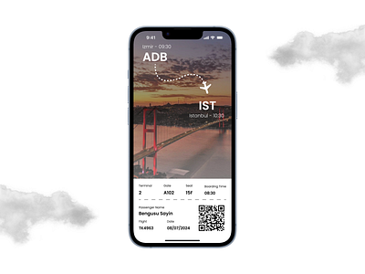 Daily UI024 - Boarding Pass ui ui024