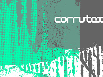 Corrutex background branding cardboard corrugated graphic design graphics green gritty grungy halftone illustration ink logo textures vector