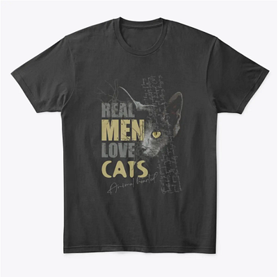 “Real men love cats” cat t-shirt design! cat catapparel catdesign catfashion catlife catlovers catloversclub catobsessed catstyle cattee catteeth cattshirt fashionstatement felinefashion giftideas kittywear meowchic purrfectdesign uniquetshirt