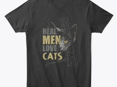 “Real men love cats” cat t-shirt design! cat catapparel catdesign catfashion catlife catlovers catloversclub catobsessed catstyle cattee catteeth cattshirt fashionstatement felinefashion giftideas kittywear meowchic purrfectdesign uniquetshirt